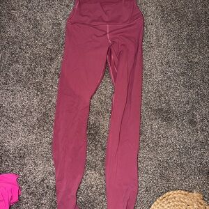 lululemon athletica Maroon Leggings